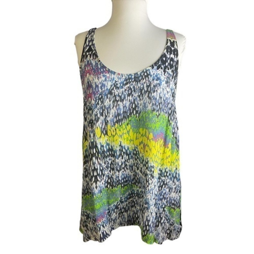 Zara W&B Collection Multicolored Tunic Tank Top L NWOT